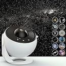 Star Projector,Planetarium Projector Galaxy Projector for Bedroom,360 Degree Rotation Galaxy Night Light with 4K Replaceable 12 Galaxy Discs Large Projection Area Sky Night Light for Kids Adults Gifts