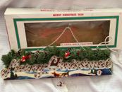 Vintage Merry Christmas coloured Light Up Sign Decoration Good condition 
