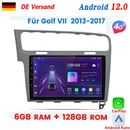 8 núcleos 128 GB Android 12 GPS radio de coche navegador para VW Golf VII MK7 WiFi DAB + CarPlay