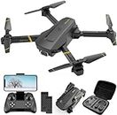 DRONEEYE 4DV4 Drone with 1080P Camera for Adults,HD FPV Live Video RC Quadcopter Helicopter Beginners Kids Toys Gifts,2 Batteries and Carrying Case,Altitude Hold,Waypoints,3D Flip,Headless Mode,Black