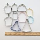 Set of 10 Happy Birthday Cookie Cutters Cupcakes Party Hat Gift Bag Presents