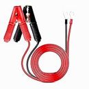 2 Pcs 30A-50A Alligator Clips Booster Jumper Cable 13 AWG 3.3FT Automotive Battery Jumper Cables for Car Battery Charging Charger, 6 mm Tinned Copper Terminal
