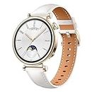 HUAWEI Watch GT 4 Smart Watch for Women - Fitness Tracker Compatible with iOS & Android - 24H Health Monitoring Including Specific Women Health Management - Long Battery Life - 41MM Leather White