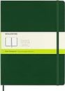 Moleskine - Classic Hard Cover Notebook - Plain - Extra Large - Myrtle Green