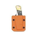 Clip & Carry Kydex Sheath for the Buck 110 & Buck 112 Folding Pocket Knife ~ USA Veteran Made (Knife not included) | Click Retention | Adjustable Cant | Belt Holster Case (ORANGE)