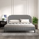 Full/Queen/King Size Upholstered Platform Bed Wood Bed Frames Bedroom Furniture