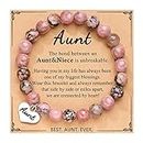 DiRikiss Mothers Day Gifts for Aunt from Niece Best Aunt Ever Gifts Birthday Christmas Valentines' Day Gifts for Aunt Auntie Bracelet