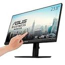 ASUS Business BE24ECSBT - 24 Zoll Full HD Monitor - 16:9 IPS Panel, 1920x1080 - 10-Punkt Multi-Touch, ergonomisch - DP in-out mit Daisy Chain Support, HDMI, 80W USB-C, USB-Hub, Speaker