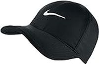 Nike Unisex AeroBill Featherlight Dri-Fit Sports Tennis Cap, Black/White