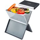 Laptop Grill Folding Grill Portable Charcoal Grill Camping Grill Table Grill Standing Grill 