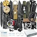 Survival Kits 37 in 1, Gifts for Men Dad Husband Valentine's Day, Emergency Survival Gear and Equipment, Camping Hiking Outdoor Adventure Cool Gadgets