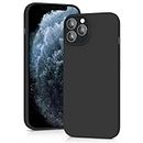 YATWIN Silicone Case for iPhone 11 Pro Max, Soft-Touch, ShockPro Maxof, DustPro Maxof, Antiskid Full Body Armour Phone Cover for Apple iPhone 11 Pro Max - Black