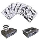 10-Pack Gas Burner Covers - Simplify Kitchen Cleaning with Disposable Aluminum Foil Stove Mats - Includes Gas Hob, Gas Cooker, and Electric Hob Protectors Oil-proof Stove Burner Covers Protector