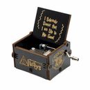 Fun Harry Potter Music Box Engraved Wooden Hand Cranked Interesting Toys Kid