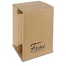 Fame Cardboard Cajon, Drum-Box, Pappcajon, Trommelkiste, zusammenklappbar, Snare-Effekt, Sitztrommel, Trommel für Unterwegs, bis 90 kg