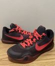 Zapatos de baloncesto Kobe 10 rojo carmesí brillante negro X para hombre talla 9,5