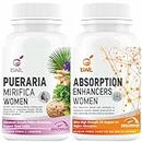 GNL Pueraria Mirifica With Shatavari, Fenugreek, L Lysine, Hydrolyzed Protein Powder As Mass Gainer For Women-60 Good Health Tablets (No Capsules Pack 1)
