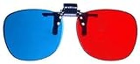 3D Glasses Direct-Clip On 3D Glasses for 3D Movies, DVD's and Gaming that Require Red/Cyan Lenses