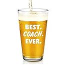 Modwnfy Best Coach Ever, 15 Oz Beer Glasses, Coach Gifts for Men, Basketball Coach Gifts, Baseball Coach Gifts, Best Coach Gifts for Football Soccer Softball Volleyball
