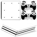 Mcbazel Pattern Series Vinyl Skin Sticker For PS4 Pro Controller & Console Protect Cover Decal Skin (White)
