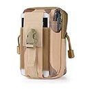 Tactical Waist Bag Pouch Universal Outdoor EDC Military Holster Waist Wallet Pouch Phone Case Gadget Pocket for iPhone X 8 7 6 6s Plus Samsung Galaxy S8 S7 S6 S5 S4 S3 Note 8 5 4 3 2 LG (Camouflage-D)