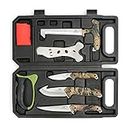 MOSSY OAK 8-Piece Field Dressing Kit Hunt Processing Portable Butcher Game Processor Set with Gloves