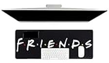 Paladone Friends - Alfombrilla de escritorio con logotipo de TV (40 x 80 cm) diseño de escritorio de oficina y hogar, color blanco (PP8827FR)