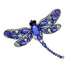 TREESTAR Broche de aleación de libélula gran broche para disfraz de noche, sombrero, vestido de diadema, accesorios de 9,3 x 6 cm, 3,7 x 2,4, Metal