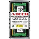 A-Tech 16GB Module for Synology DiskStation DS2419+ DS1819+ DS3018xs DS1618+ DS3617xs NAS Servers - DDR4 2400Mhz PC4-19200 ECC Unbuffered SODIMM Memory RAM (Equivalent to Synology D4ECSO-2400-16G)