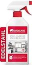 Nordicare Stainless Steel Cleaner and Polish Spray - Steel Cleanser for Fridges Stove Oven Sink - Removes Fingerprints, Water Marks, Residue And Grease From Appliances - Made in Denmark (500ml)