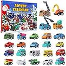 ATDAWN Christmas Advent Calendar with 24 Different Vehicles, Car Advent Calendar for Kids, Car Stocking Stuffer Toys, Countdown to Christmas for Kids Toddlers Teen Boys and Girls
