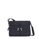 Kipling Women's New Angie Handbag, Lightweight Crossbody, Nylon Travel Bag, Blue Bleu 2, 10.5" L X 8" H X 2" D