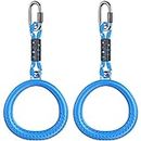 Dolibest 2 Pack of Ninja Gymnastic Rings, Monkey Ring Outdoor Backyard Ninja Accessories Set, Swing Bar Rings Obstacle Course for Training Equipment for Kids, 450KG Capacity