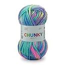 Ganga Acrowools Chunky Multi is a Thick and Bulky Yarn. Pack of 1 Ball - 100gms. Shade no - CHM001