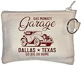 Gas Monkey Garage Dallas Texas Go Big Or Go Home - Monedero pequeño, color beige, beige, Talla única