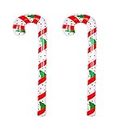 Mllxon Inflatable Candy Cane Christmas Candy Canes Balloons Props for Christmas Decorations, Outdoor Holiday Decorations 2Pcs, SAX0049, Red,white