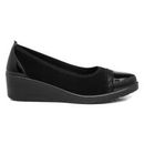 Softlites Womens Shoes Black Adults Ladies Wedge DIiana Size UK 3,4,5,6,7,8,9