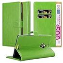 Cadorabo Book Case Compatible with Nokia Lumia 1520 in Grass Green - with Magnetic Closure, Stand Function and Card Slot - Wallet Etui Cover Pouch PU Leather Flip