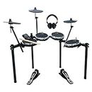 The ONE Electric Drum Set, Electronic Drum Set for Adult/Kid, Drum Set with 333 Sounds, 4 Mesh Drum Pads, 2 Switch Pedals, Headphones, Sticks & Drum App, Support Bluetooth/USB MIDI/AUX Out