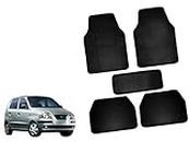 Auto Pearl Carpet Black Car Floor/Foot Mats Compatible with Santro Xing (2003-2014) (Set of 5)