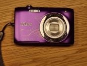 Nikon COOLPIX S2600 16.0 MP Digital Camera - Purple Fully Working Good Shape