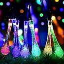 Velocious® Water Drop String Ball Light 16 LED Outdoor String Lights Waterproof Crystal Water Drop Fairy Lights, Decoration Lighting for Diwali,Home, Garden, Christmas(Pack of 1, Multicolor)