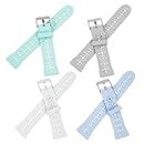 RUNROTOO Relojes Inteligentes para Mujer 4Pcs Lace Silicone Strap appple Watch Bands Women's Watch Women's Smart Watch relojes inteligentes para Mujer Hollow-Out Water Parts Replacement