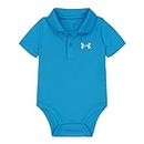 Under Armour baby-boys Logo Polo Bodysuit, Capri - Core, 0-3 Months