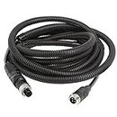 INSEETECH 4 Pin Camera Cable with Corrugation Tube Cover, 4 Pin Aviation Extension Cable, 4 Pin Video Cable for Backup Camera Rear View System RV Truck Trailer Bus Car Waterproof (10FT/3M)