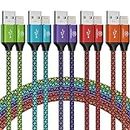 iPhone Charger 5 Pack 10 ft USB Lightning Cable Apple Mfi Certified Cable Fast Charging Cord Nylon Braided Compatible with iPhone 14 13 12 11 XS XR X Pro Max 8 7 6 6S 6 Plus Mini 5S SE Plus iPad