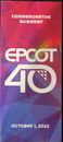 Walt Dinsey World Epcot 40th year (October 1, 22)Commemorative Sitemap brand new