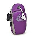 Kafeimali Sports Gym Running Workout Armband Outdoor Craftsmen Sports Arm Bag Waist Packs for Both Men and Women for iPhone 6/6S, Samsung Galaxy S6/S6 Edge/S5/S4 (Purple)