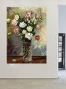Flowers Vase Framed Print Canvas oil art painting wall artwork modern abstract
