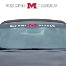 Fanmats, University of Mississippi (Ole Miss) Windshield Decal